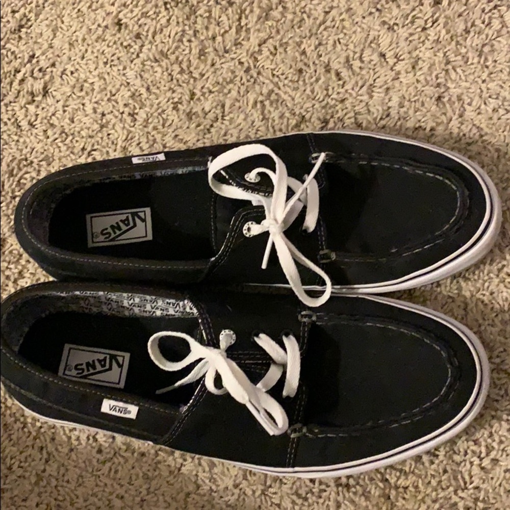 Black canvas vans - Donated